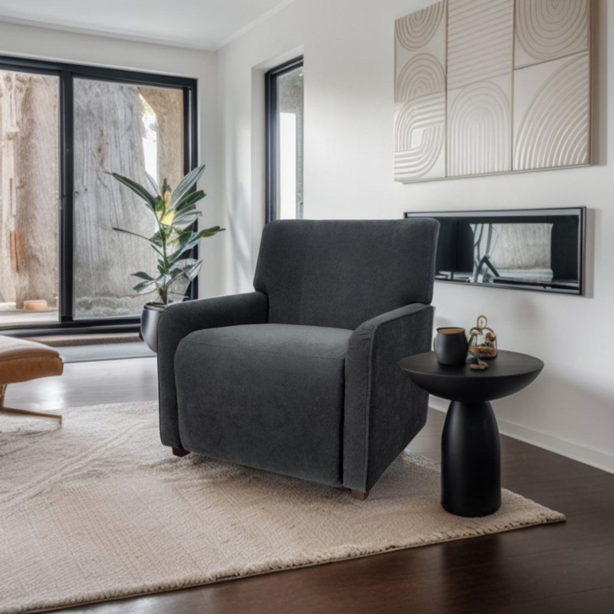 Stylish Recliner Chair - Gray