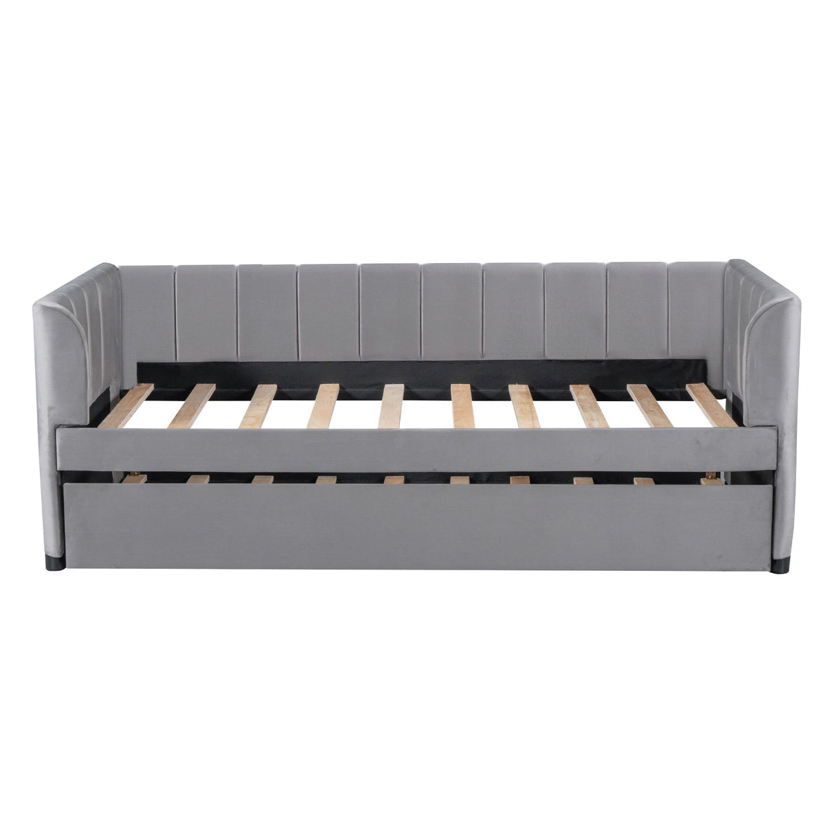 Upholstered Daybed With Ergonomic Design Backrest