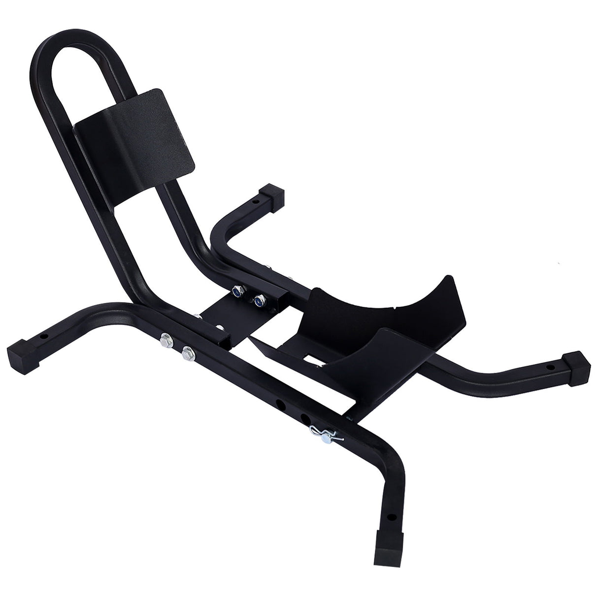 Heavy Duty Motorcycle Front Tire Chock For 17" 21" Wheels Stand 1200 Lbs Capacity - Black