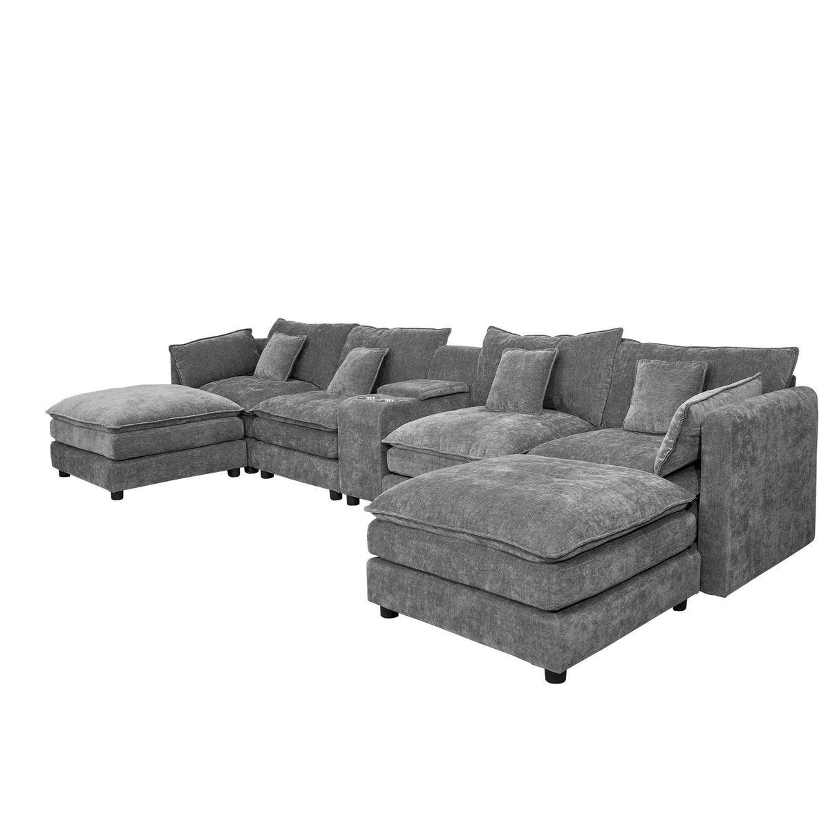 U Shaped Sectional Cloud Couch For Living Room