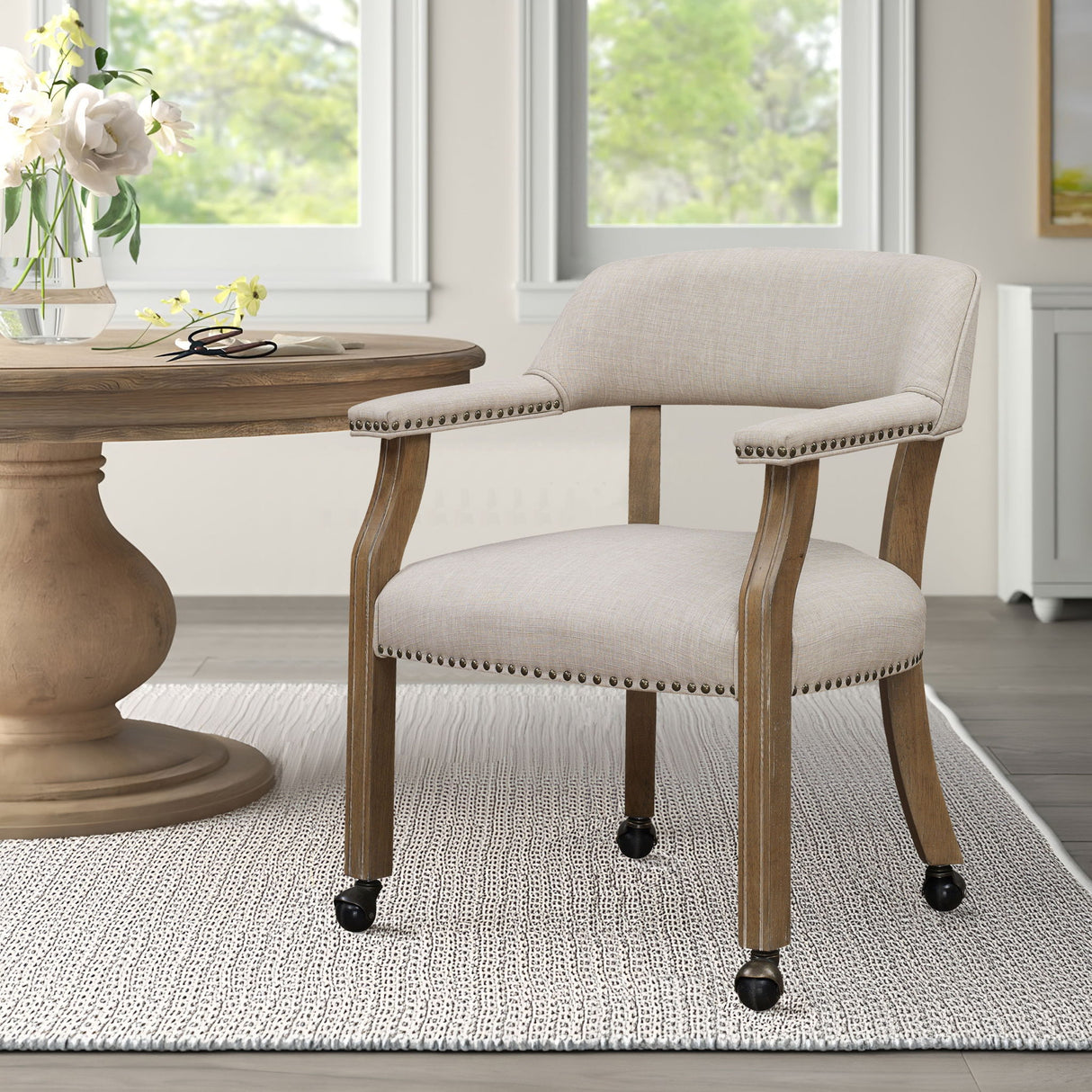 Monroe - Dining And Game Chair - Beige
