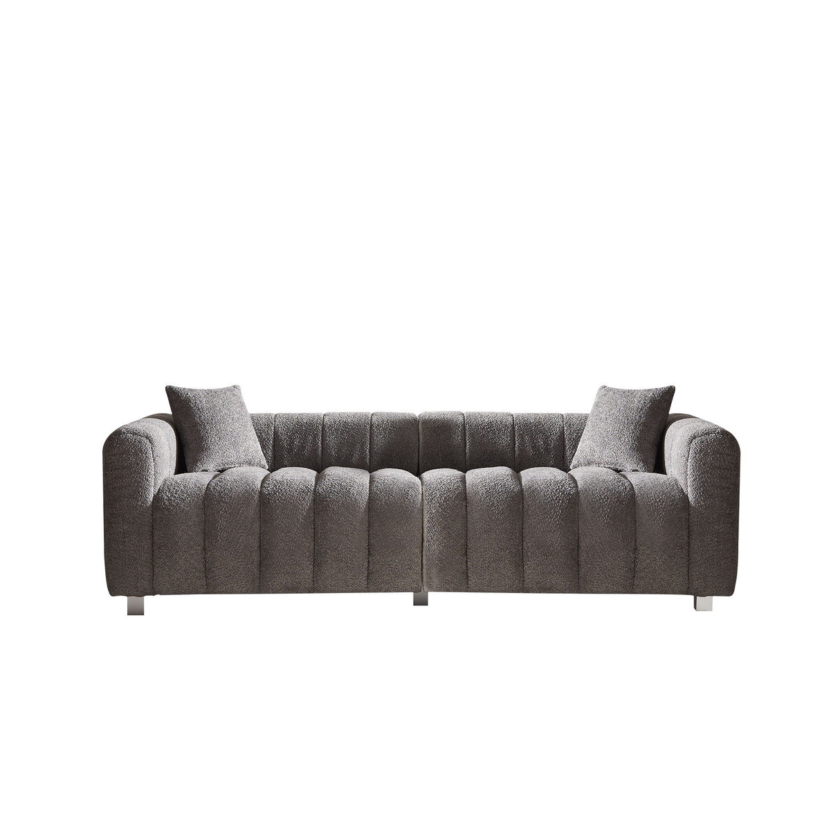 Modern 3 Seater Sofa With 2 Pillows