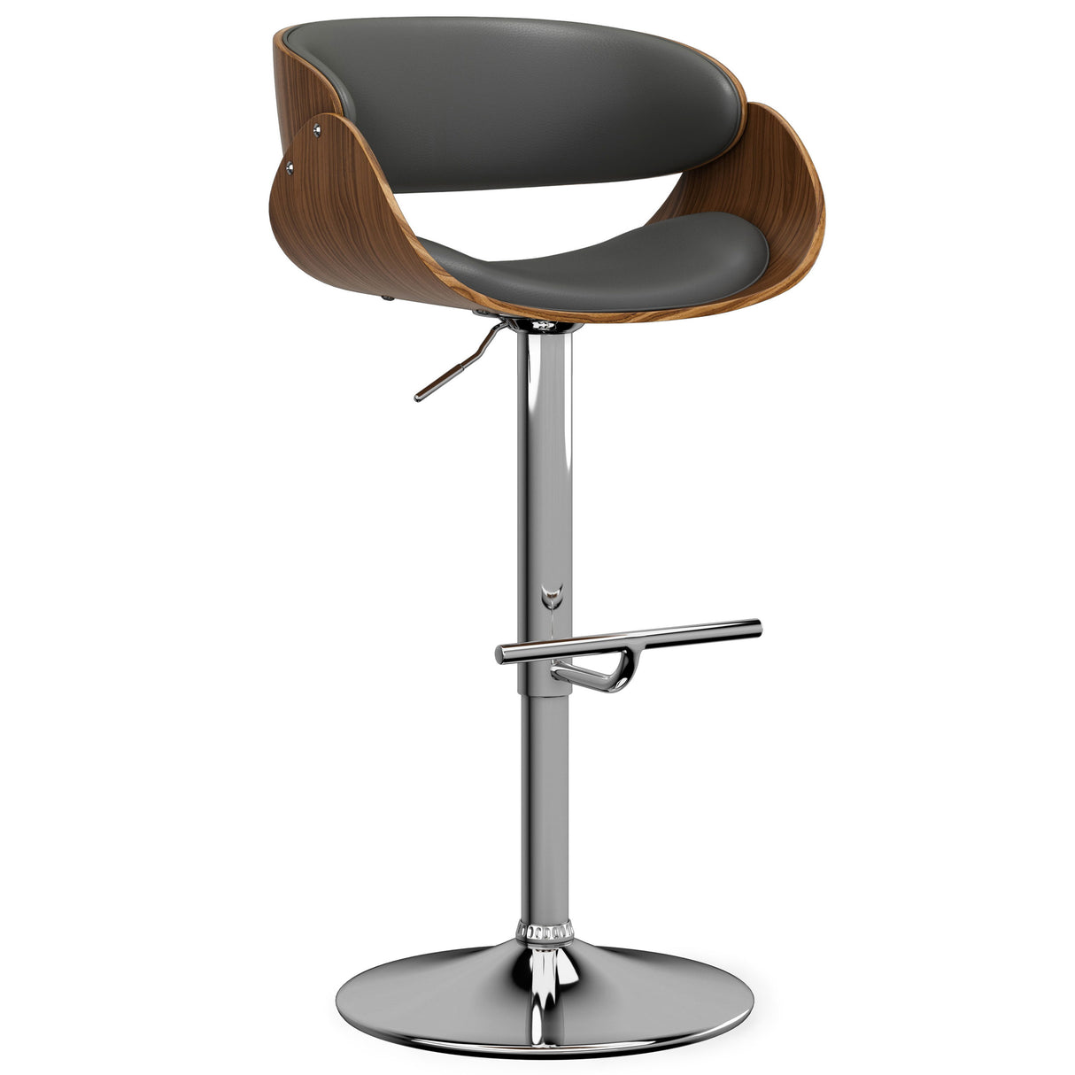 Amery - Mid Century Modern Adjustable Swivel Bar Stool