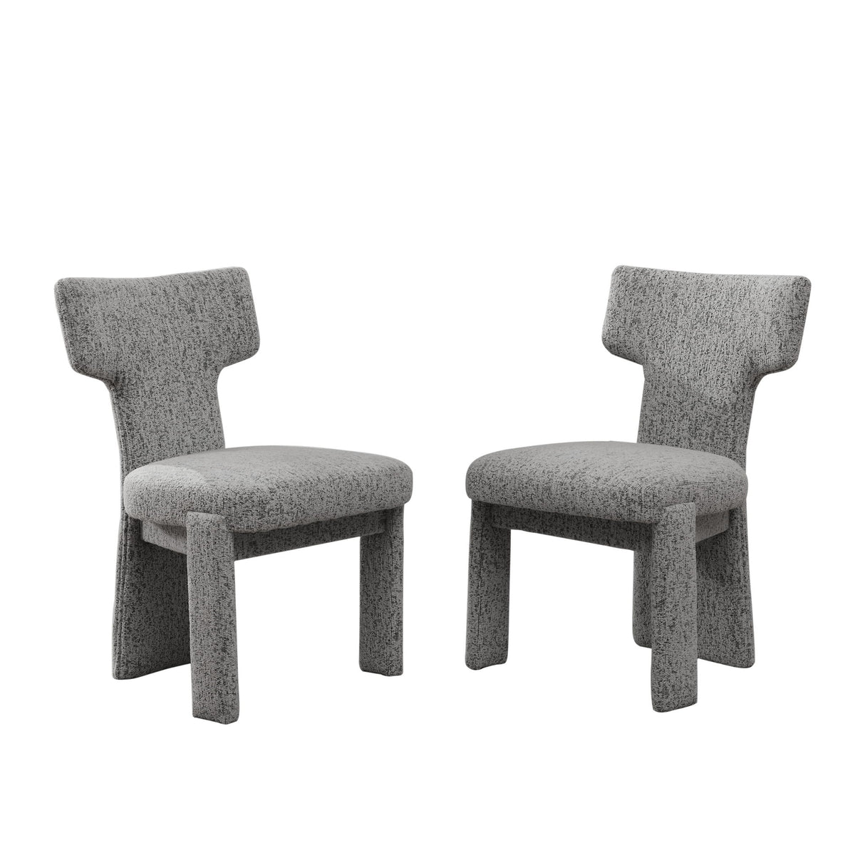 Armless Curved Back Accent Chairs