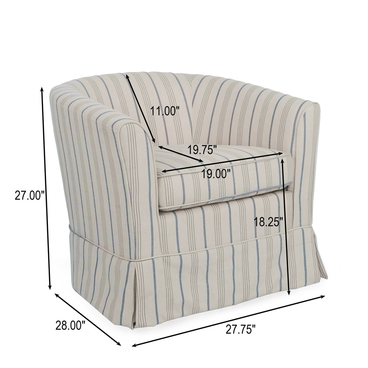 Zeniqua - Upholstered Velvet Swivel Chair With Loose Cover