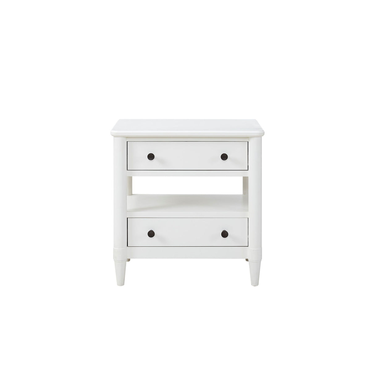 Open Nightstand With 2 Drawers