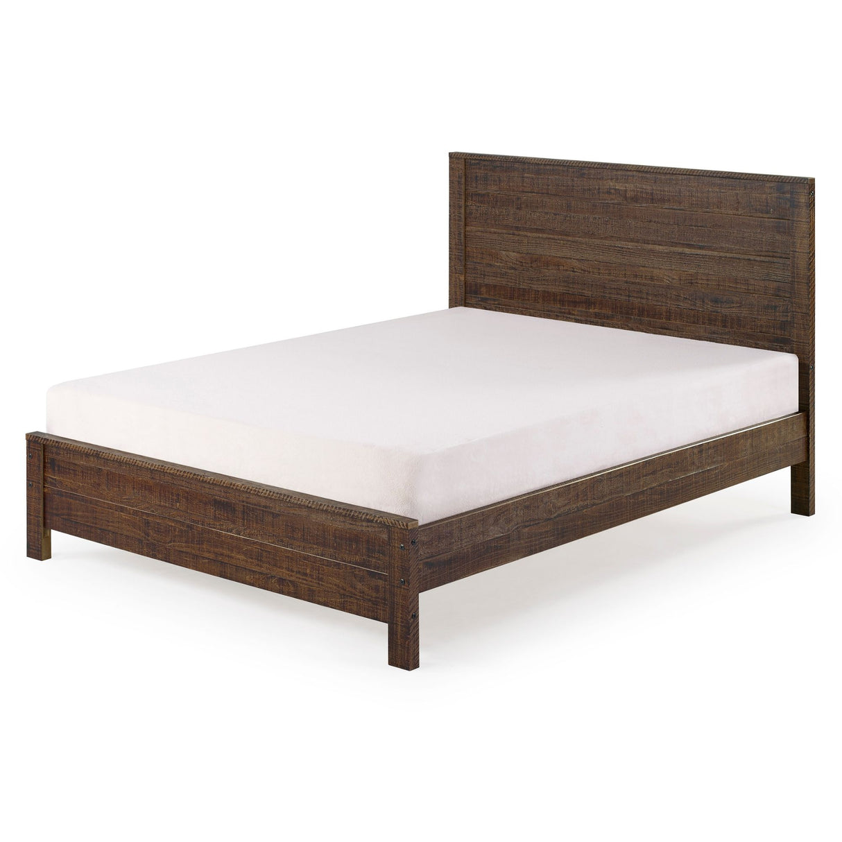 Albany - Bed Frame With Headboard, Heavy Duty Modern Rustic Design