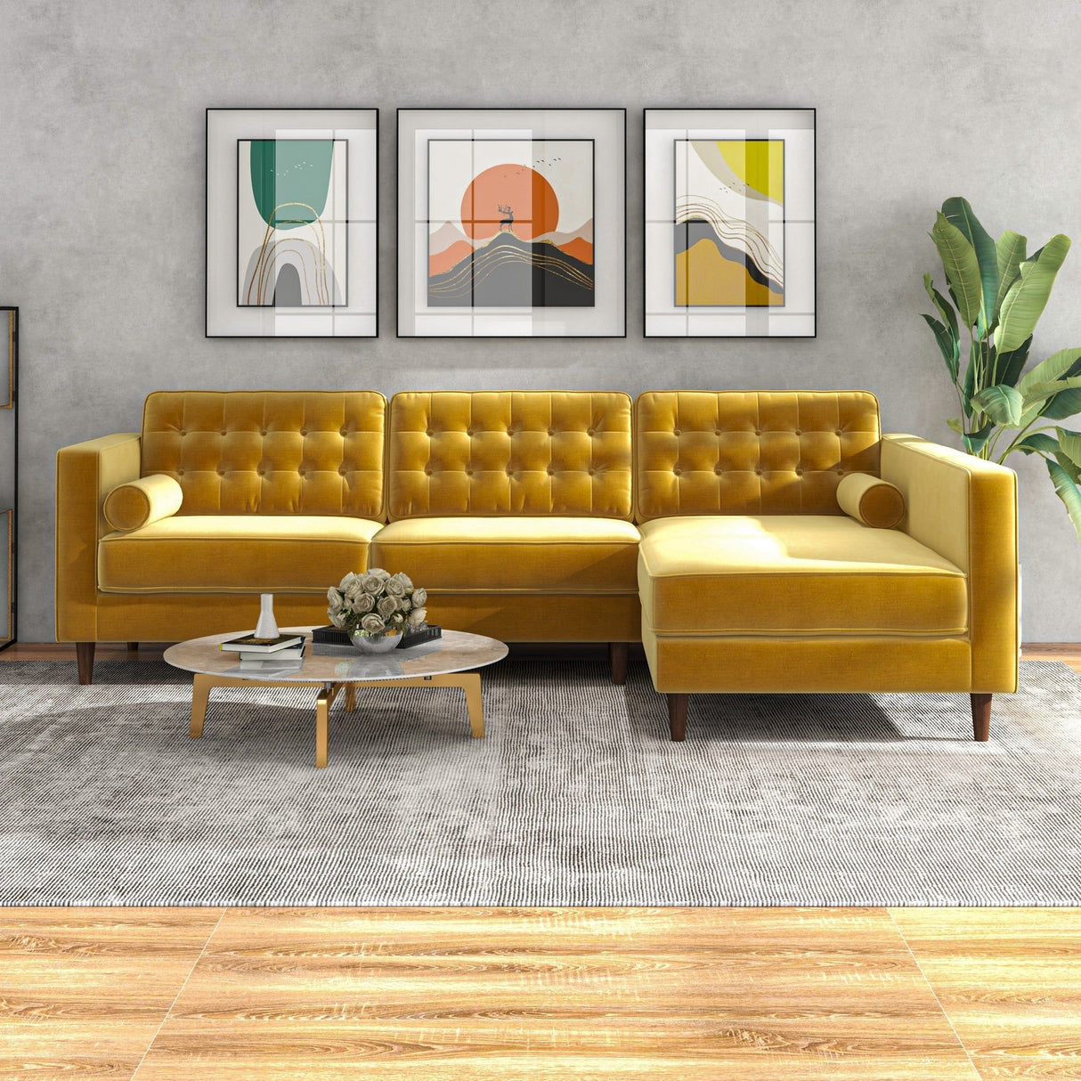 Christian - Mid-Century Modern Design Sectional Sofa