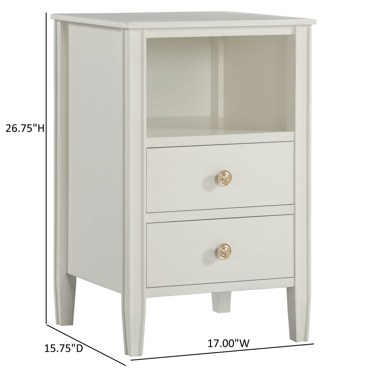 Winston - 2 Drawer Storage Nightstand