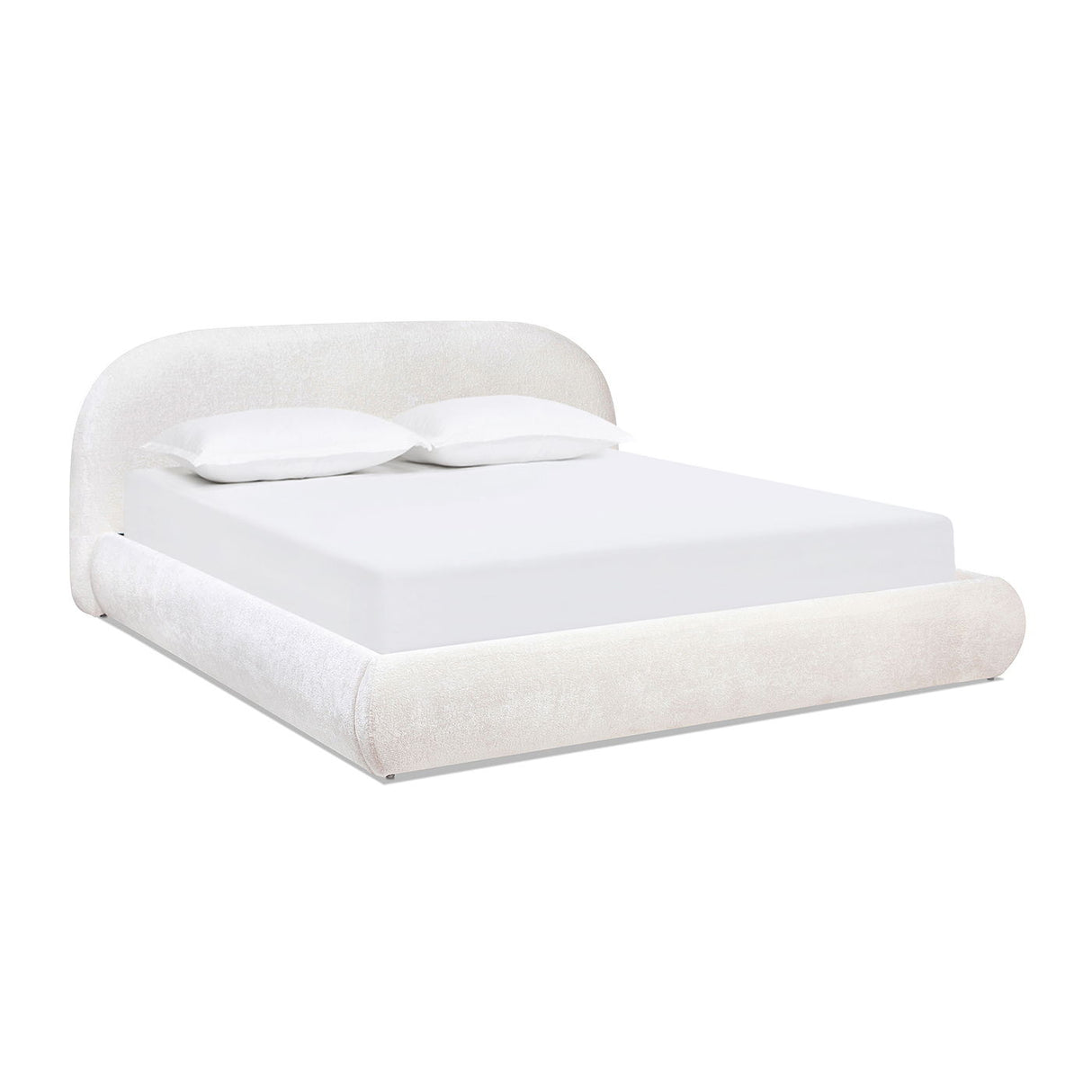 Archie Puffy Grounded - Upholstered Platform Bed