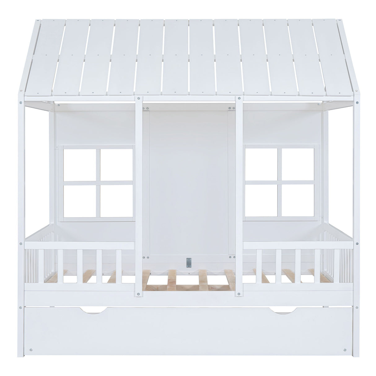 House Bed With Twin Size Trundle, Daybed