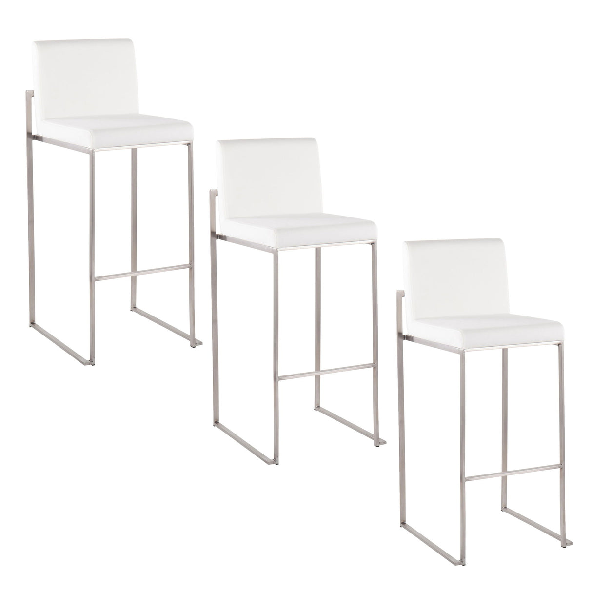 Fuji - Contemporary And Modern Elegance High Back Barstool