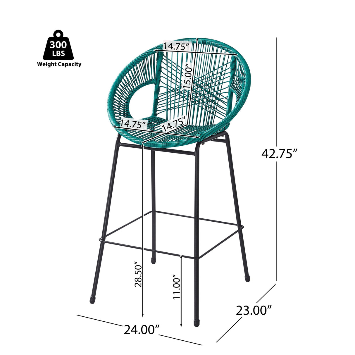Ferrara - Outdoor Patio Barstool (Set of 2)
