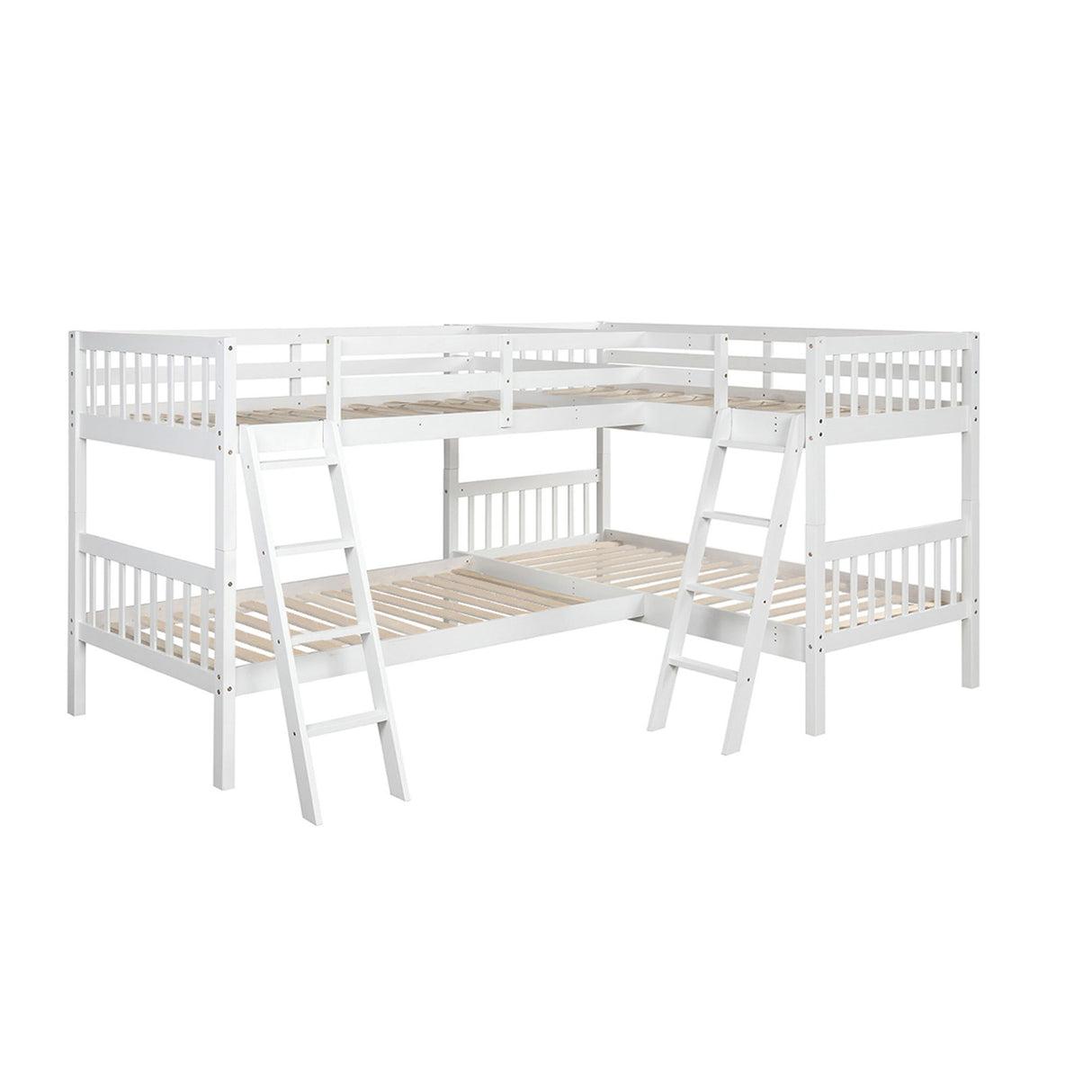 L Shaped Bunk Bed With Ladder