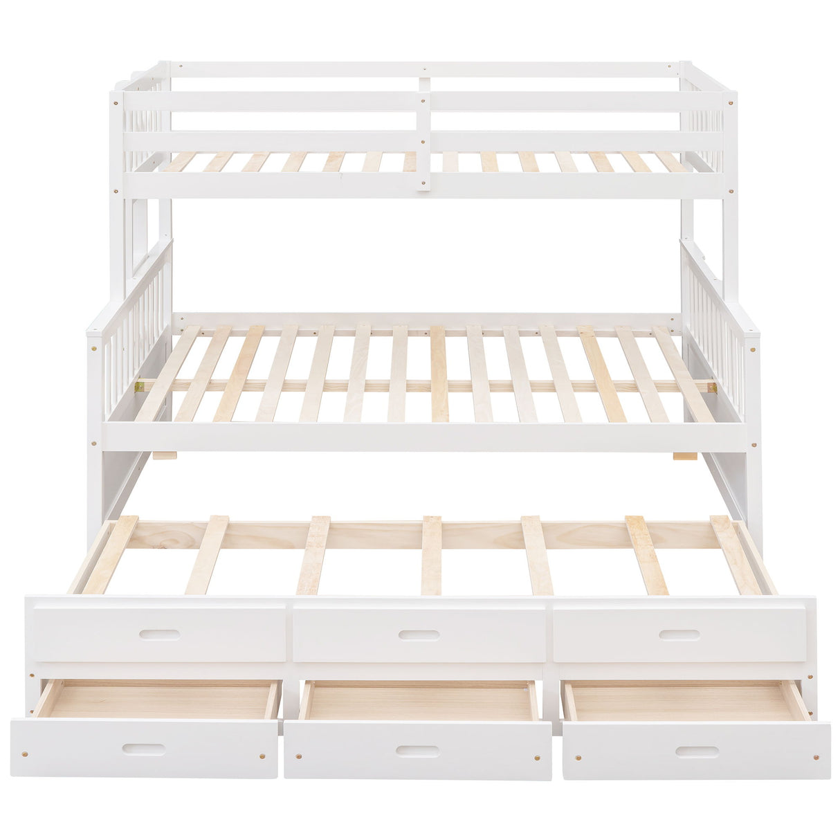 Bunk Bed With Twin Size Trundle And Drawers