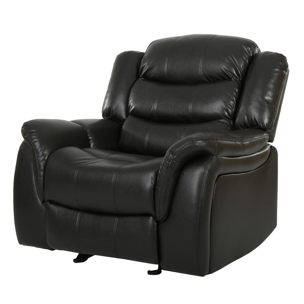 Classic Design Recliner, Upholstery Recliner, Glider Recliner - Black Berry
