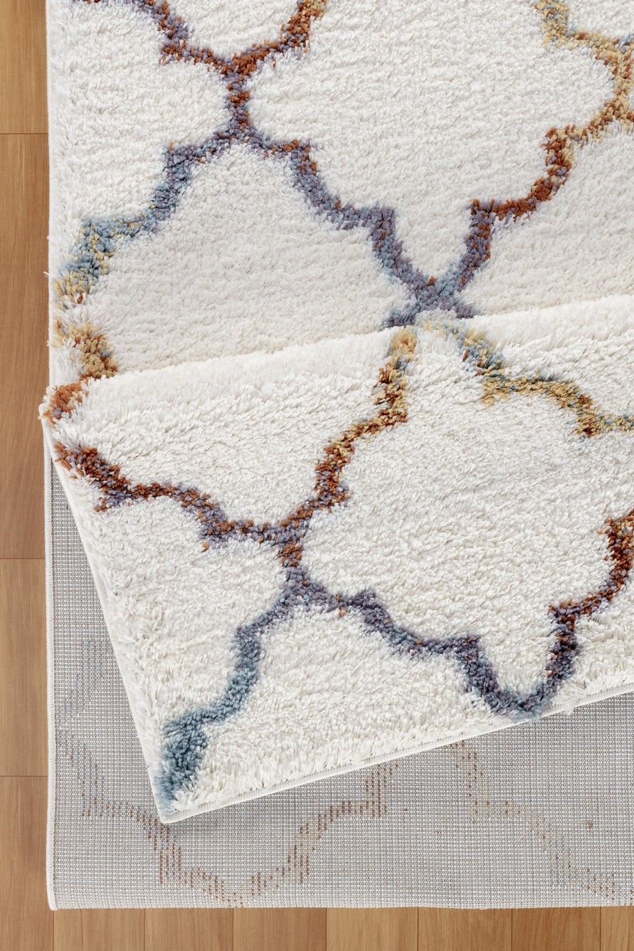 Loft Shag - 5' 3" X 7' Shaggy Area Rug Polypropylene - Ivory