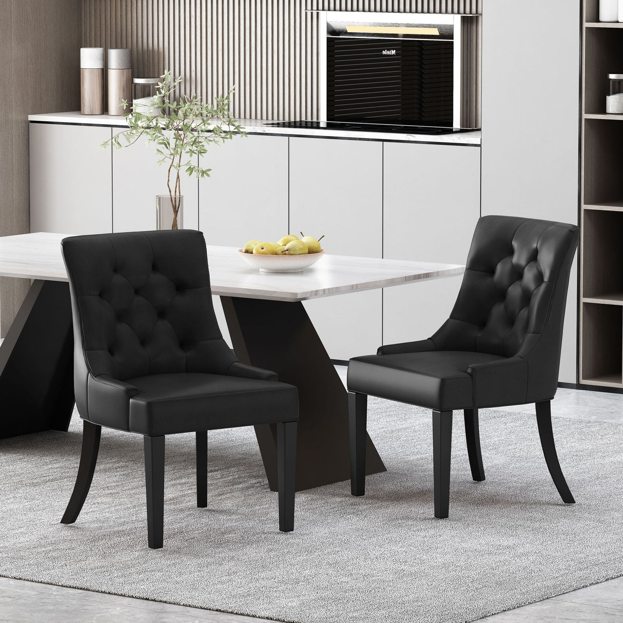 Cheney - Contemporary Dining Chair Tufted Upholstery (Set of 2)