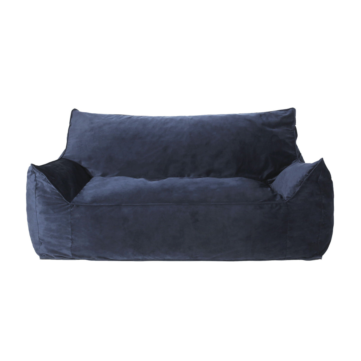 Fila - Velveteen Oversized Seater Bean Bag Chair With Armrests