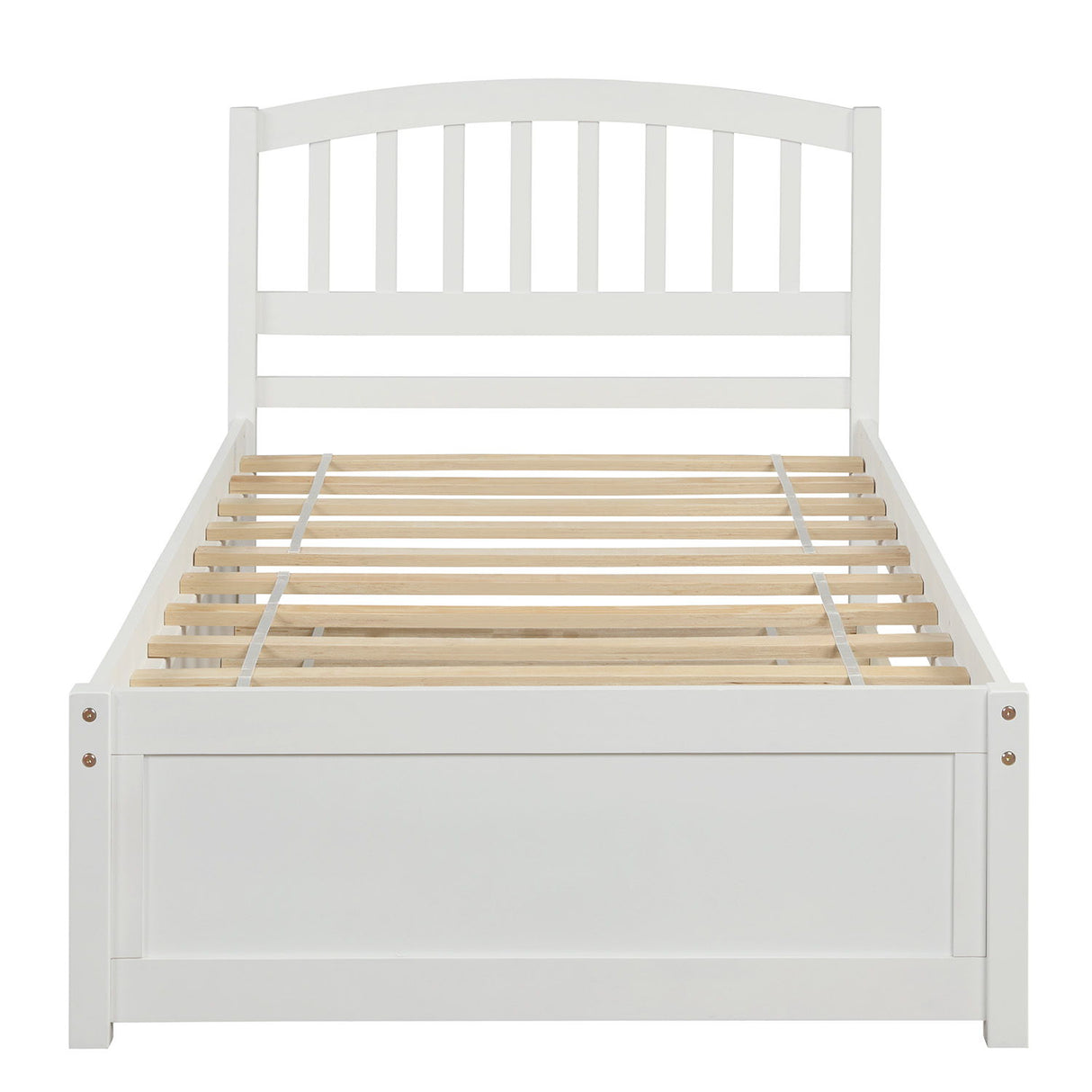 Platform Bed Wood Bed Frame With Trundle