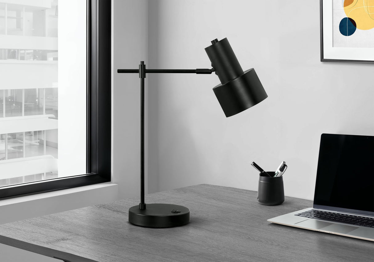 Lighting, Table Lamp, USB Port Included, Modern - Black