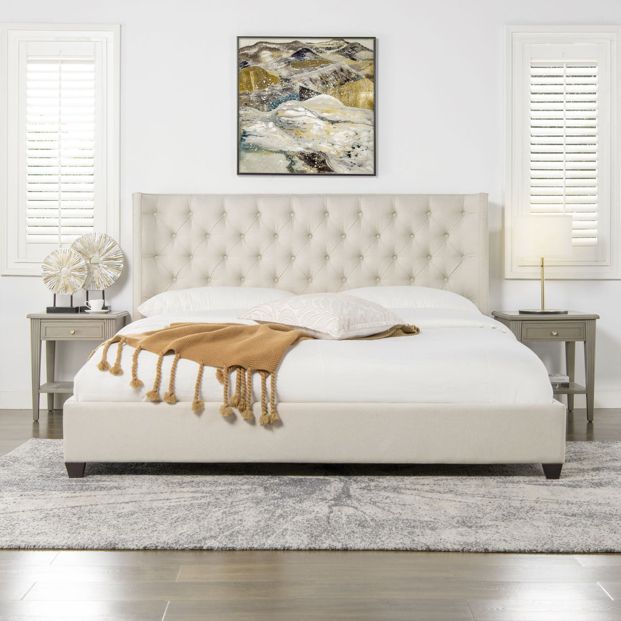 Manhattan - Shelter King Platform Bed Frame