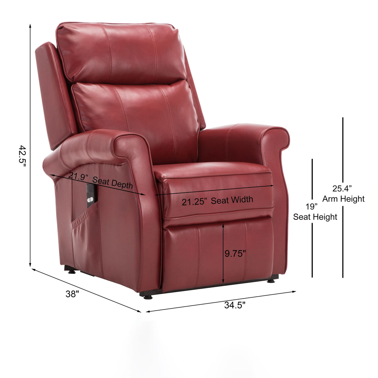 Landis - Lift Chair With Electric Recline Function