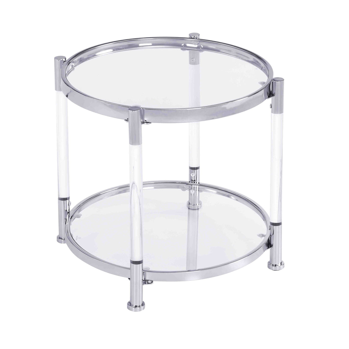 Contemporary Round Tempered Glass Table