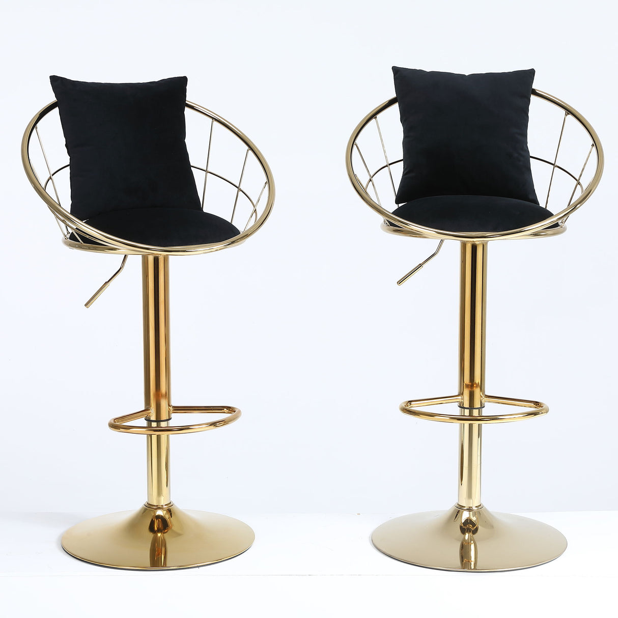Unique Design Bar Chair, 360 Degree Rotation, Adjustable Height, Suitable For Dining Room And Bar