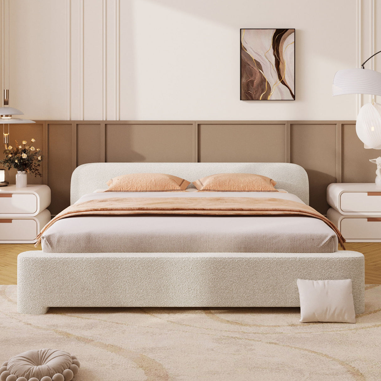 Cozy Bouce Upholstered Bed