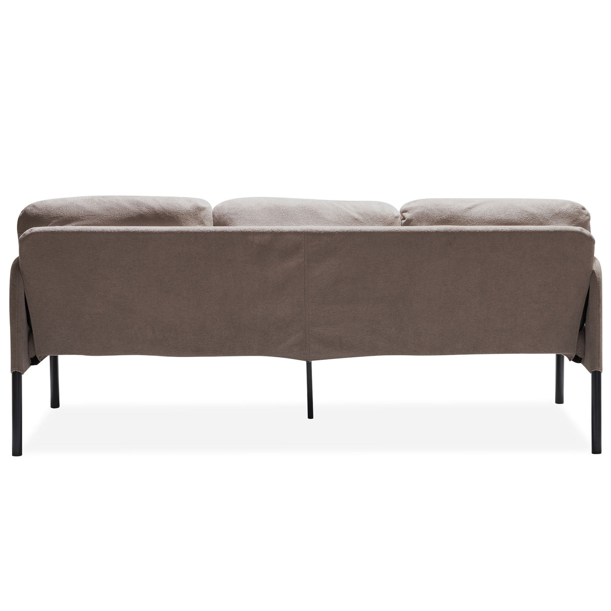 Modern L Shaped 3 Seater Sofa With Ottoman, Upholstered Couch For Small Spaces