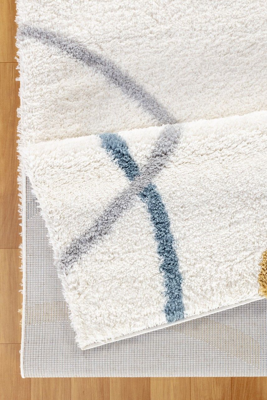 Loft Shag - 7'10" X 9'10" Polypropylene Shaggy Area Rug - Ivory