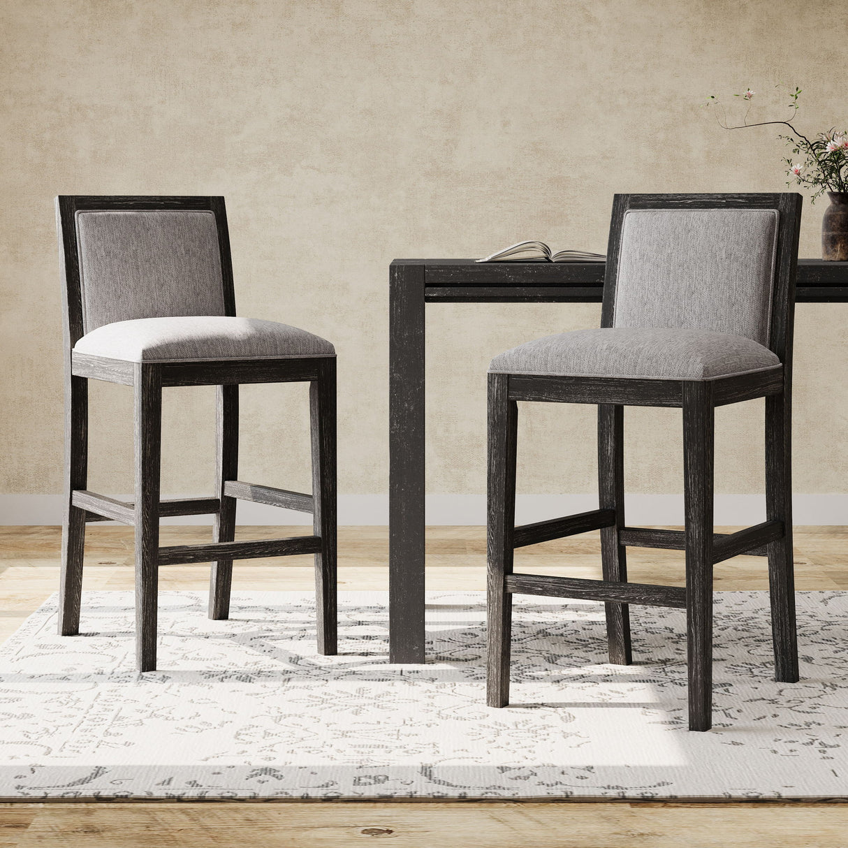 Upholstered Barstools (Set of 2)