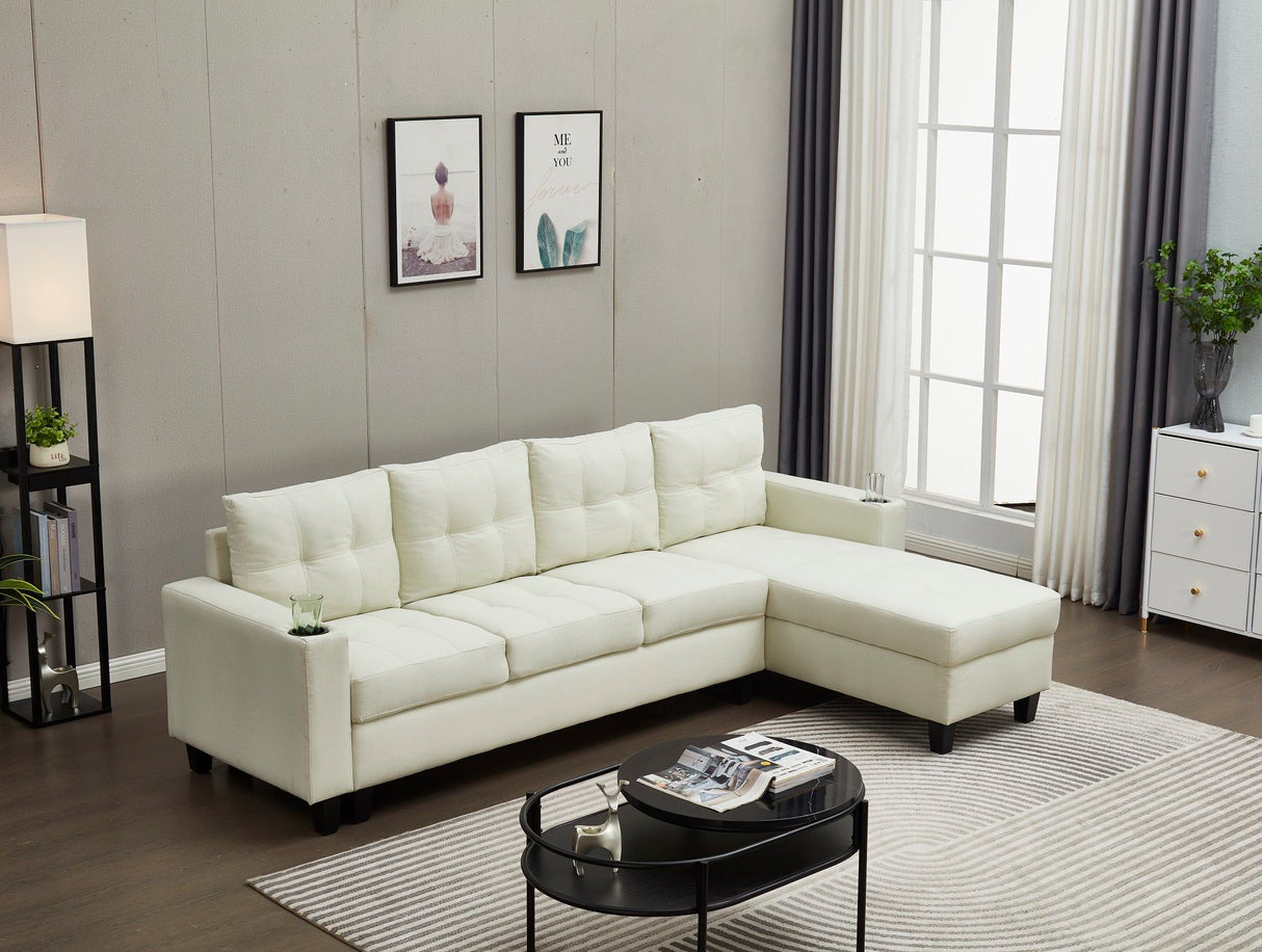 2 Piece Upholstered Cozy Comfortable Sectional