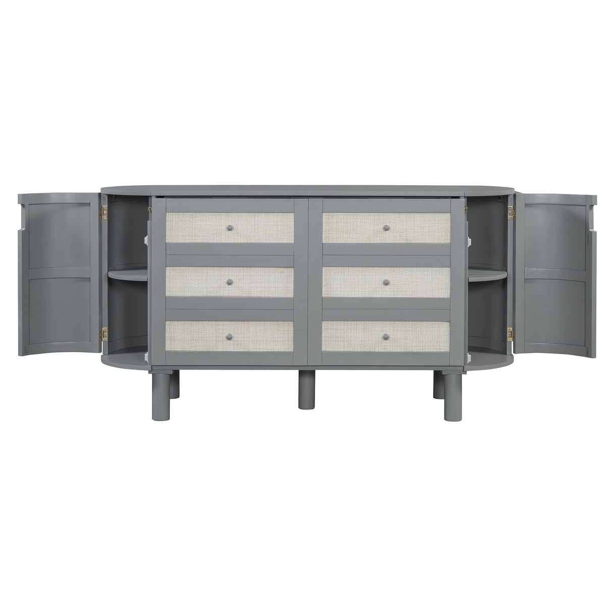 Murphy Bed With Hidden Storage & Modern Woven Design