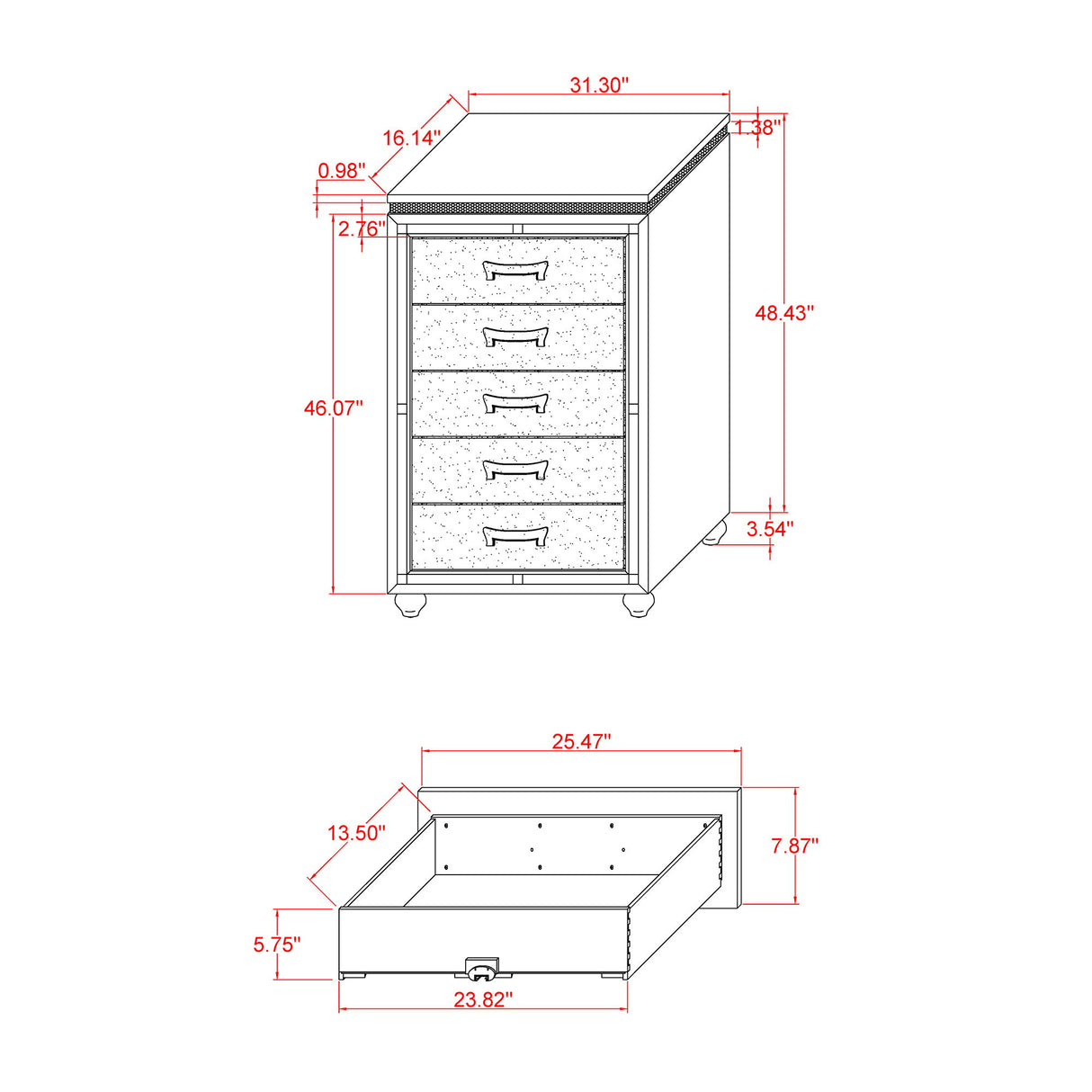 Maloise - Chest - White