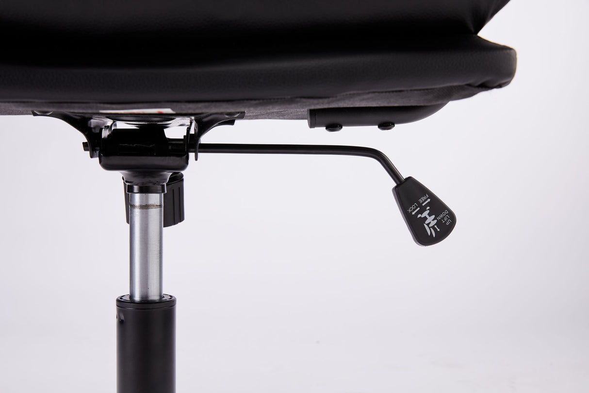 Office Chair Mid Back Desk Chair Modern Excutive Office Chair With Arms And Wheels For Home Office - Black