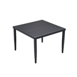 Outdoor Patio Dining Table With Tapered Feet & Umbrella Hole