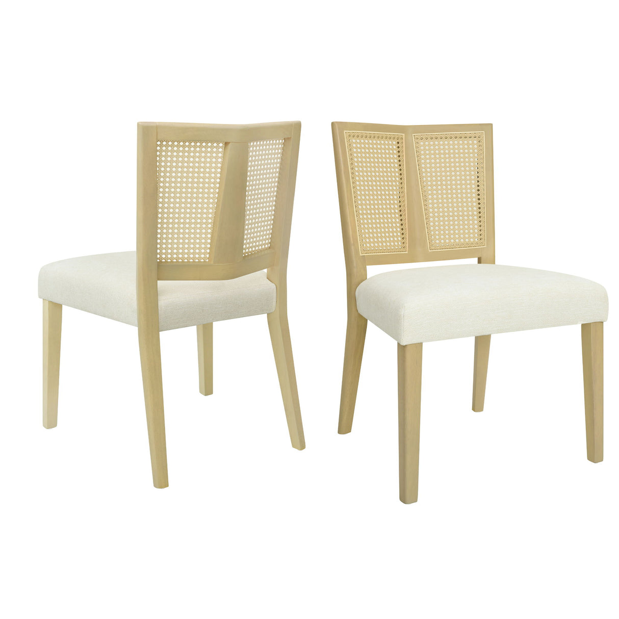 Rattan Dining Chair Without Arms (Set of 2)