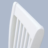 Modern Dining Chair, Wooden Back, Cushion Seats (Set of 2)