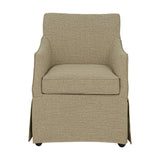 London - Upholstered Skirted Dining Arm Chair