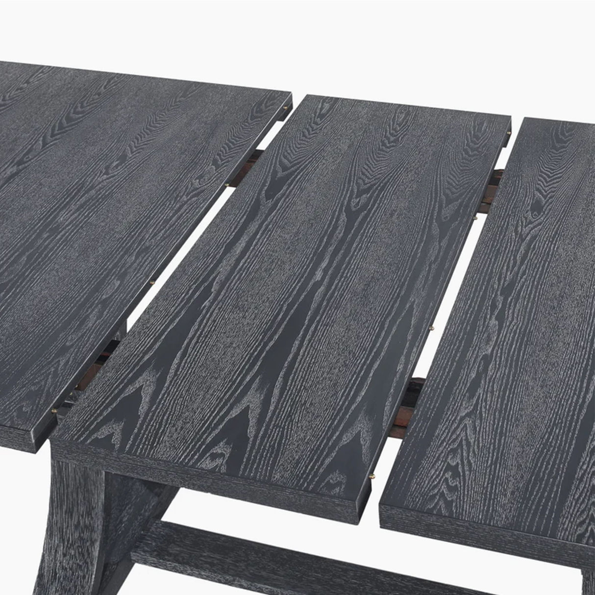 Devingo - Extendable Dining Table Rustic Style - Gray