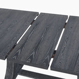 Devingo - Extendable Dining Table Rustic Style - Gray