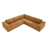 Modular Sectional With Wide Seat Free Combination L Shaped Couch Set Cloud Upholstered Minimalist Boneless Sofa
