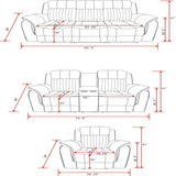 Steban - Transitional Style Living Room Set