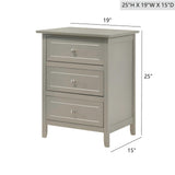 Daniel - 3 Drawer Nightstand