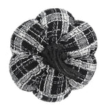 Light Plaid Pumpkin, For Holiday Halloween Decor - Black / White