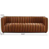 April - Mid-Century Modern Luxury Tight Back Boucle Couch