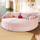 Oversized Double Chaise Lounge Sofa With USB Ports