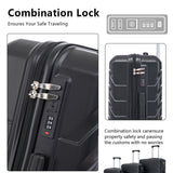 3 Pieces Set 20" / 24" / 28" Spinner Wheel Luggage With Combination Lock
